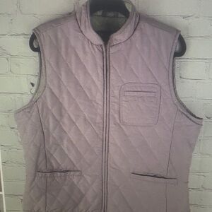 Purple Quilted Sleeveless Vest
